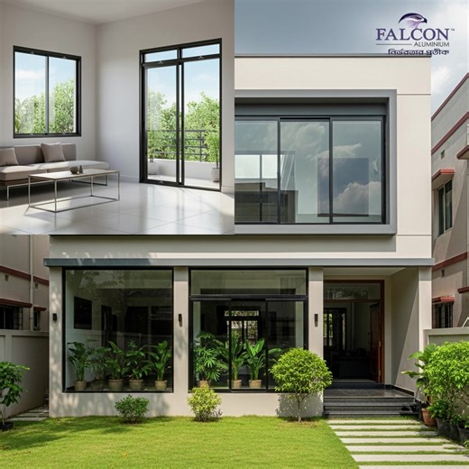Engineered for strength, designed for beauty — Falcon Aluminium windows bring a perfect blend of functionality and aesthetics to your space. #Falcon | Falcon