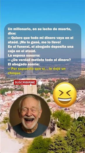 💰 El último deseo del millonario 😂 #chistes #bromas #comedia #risas #humor #shorts #youtube