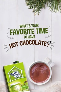 Do you enjoy hot chocolate made with NESTLÉ MILKPAK on Foggy Mornings? Cold Afternoons? Cozy Winter nights? RECIPE: Ingredients: Serves 1 • 2 Tablespoons Unsweetened Cocoa Powder • 1 Tablespoon Grated Chocolate • 1 to 2 Teaspoons Sugar (depending on how sweet you like it) • Pinch of Salt • 1 Cup NESTLÉ MILKPAK • 2 Tablespoons Cream • 1/4 Teaspoon Vanilla Extract Preparation: Whisk together the cocoa, sugar, salt, and about 2 tablespoons NESTLÉ MILKPAK in a small saucepan over medium–low heat unt