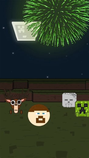 Minecraft 99 days in forest Steve and mobs #cartoon #minecraft #animation