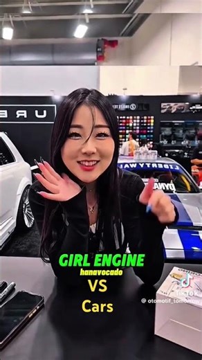 Girl engine VS cars😱🤑🤫
