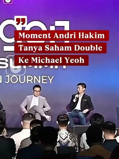 Moment Andry Hakim tanya saham double ke Michael Yeoh Yuk gabung bersama kami untuk upgrade skill investasi dan keuangan supaya kamu sukses di saham, klik di link bio ya https://lynk.id/successstories777 #fyp #keuangan #investasi #saham #warrenbuffett #andryhakim #michaelyeoh