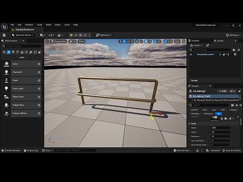 UE5 - Spline Railing with Geometry Script and C++ (Part I)
