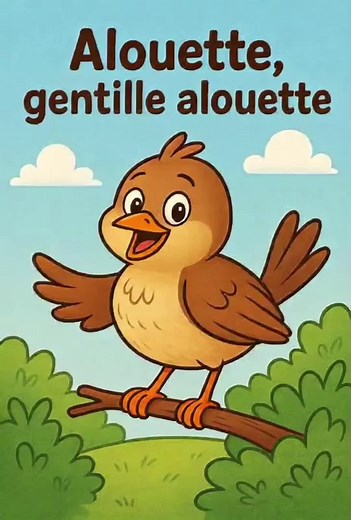 Alouette gentille alouette : Comptine pour enfants