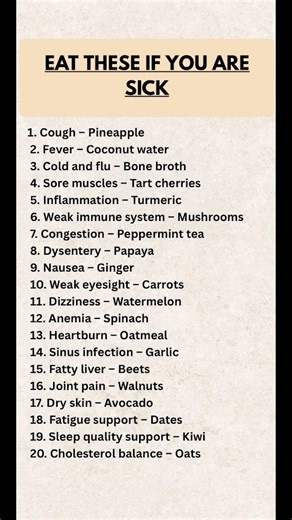 Eat These Foods When You’re Sick 🥦 | 20 Natural Remedies Your Body Is Begging For #bloat #antibloat