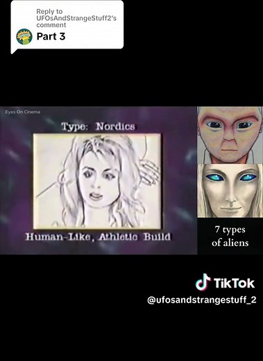Replying to @UFOsAndStrangeStuff2 #typesofaliens #alienraces #alienspecies #roswellaliens #nordics #greys #reptilians #mantisbeings