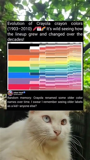 Crayola Crayon Colors Evolved Beautifully Through The