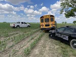 ISP: Suspect steals school bus, leads police on chase through 2 counties