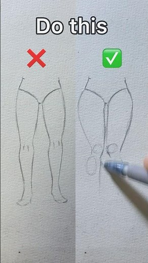 How to draw a woman’s legs #art #drawingtutorial #drawingtechniques