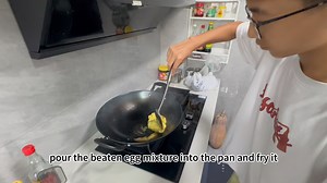 高一弟弟完成英语家庭作业———《番茄炒蛋》