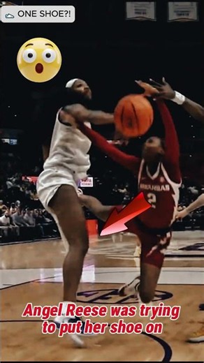Angel Reese BLOCKS a Shot with ONE SHOE On! 🤯👟 #AngelReese #WNBA #ChicagoSky #Shorts