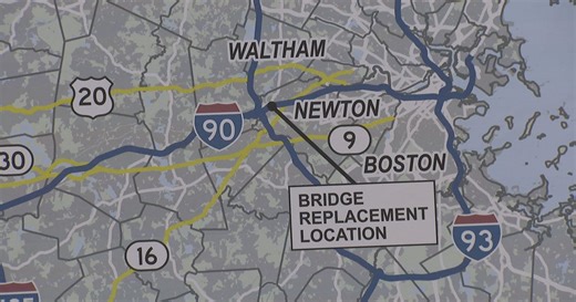 "Use your mapping apps" to avoid Mass Pike weekend bridge work in Newton, Weston