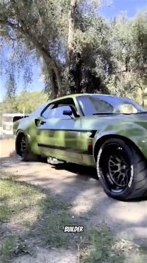 1970 Ford mustang fastback ruffian entering the workshop #automobile #sportscar #supercar