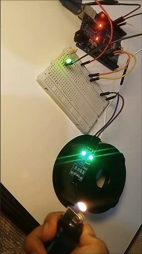 Arduino project using fire sensor #arduino #flamesensor #arduinoproject #smarthome