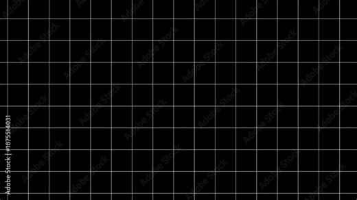 White grid lines on black abstract background. Grid line for overlay layer or alpha channel. Abstract, Graph, Pattern, Grid, Graphics, Template, Animation, BG -