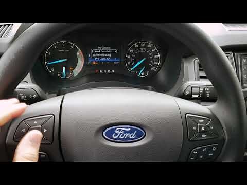 Steering Wheel Buttons and Instrument Cluster on the 2020 Ford Ranger XL