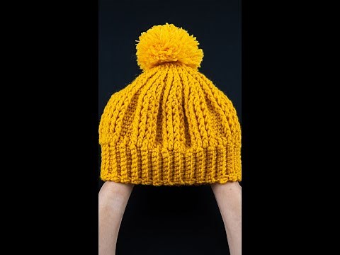 Easy and cozy crochet hat! Tutorial for beginners! Miarti🧶