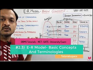 2.3- ER Model Database Basic Concept And Terminology | ER Model In DBMS | entities in database