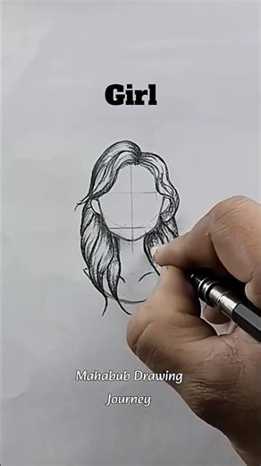 drawing hair tutorial ✨ #art #drawing #shorts #hair #howtodraw