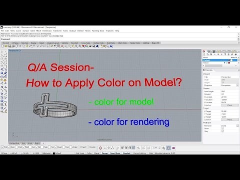 Rhino 3D CAD Technique #5 - How to Apply Color on Rhino Model