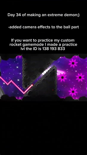 Day 34 of making an extreme demon #geometrydash #gdupdate #gddemon #geometry #gd #tutorial #funny