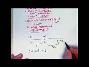 Actuarial Exam FM/2 Prep: Use an Equation of Value to Solve for an Unknown Withdrawal