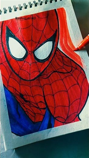 How to draw spider-man #shorts #spiderman #drawing