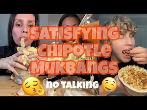 Chipotle Mukbang ASMR 🌯🔥 | Crunchy & Satisfying Eating Sounds