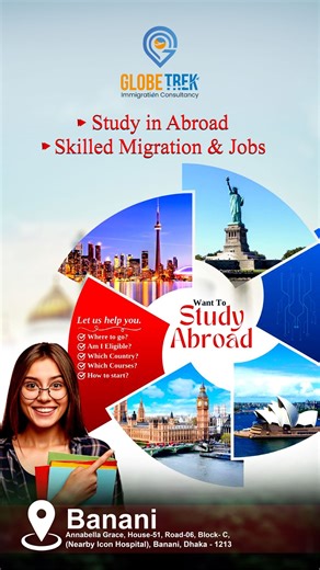48 reactions · 11 comments |  Dreaming to Study, Work, or Settle Abroad?  Globe Trek Immigration Consultancy (GTIC) is your trusted guide for Study Abroad, Skilled Migration, and Work Permit programs. Start your global journey today — we make immigration simple, smooth & successful! | Globe Trek Immigration Consultancy | Facebook