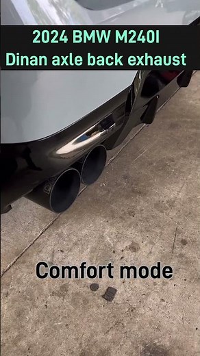 2024 G42 BMW M240I x drive Dinan cat back exhaust sounds (before and after)