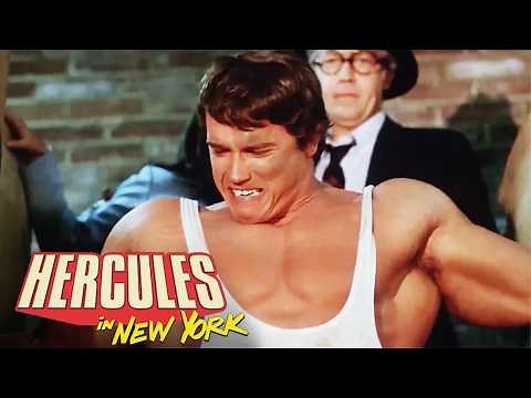 Arnold Schwarzenegger Rides a Chariot Around Central Park | Hercules in New York (1970)