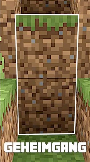 Der Einfachste Geheimgang in Minecraft #minecraft #shorts #viral