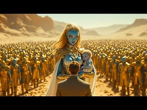 The baby cried and the alien mother panicked—only the human soldier knew how to calm it.!