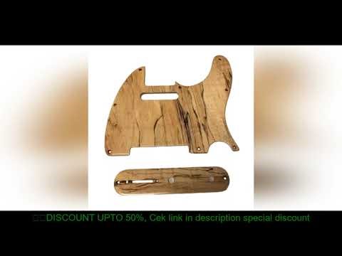 Telecaster Guitar Pickguard hand made Spalted maple Tele Pickguard Set