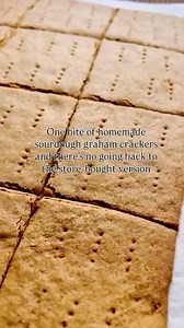 If you’re looking for a fun way to use discard, Sourdough Graham Crackers are it. They’re lightly sweet, crisp, and great for snacking. | Amy Bakes Bread