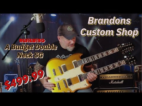 "Budget Double Neck SG Unleashed: $499.99 Marvel from Brandon's Custom Shop!