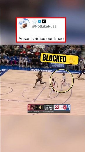 Ausar RIDICULOUS CHASEDOWN block 😳😱