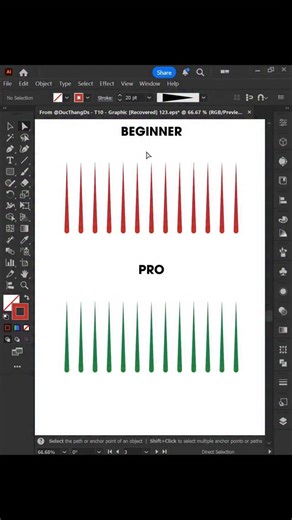 shaik jakir | photoshop Tutorials | Pro vs beginner in Adobe Illustrator 💥🤯 by @ducthangds . . #tutorial #adobeillustrator #adobe #adobeillustratortutorial #fixthephoto... | Instagram