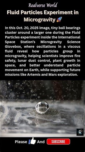 What Happens to Particles in Zero Gravity? 🚀 | NASA ISS Experiment #spaceexploration #space