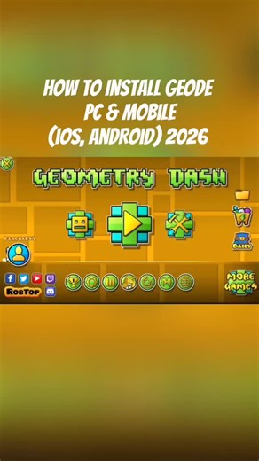 geode on Instagram: "How to Install GEODE After 2.2081 Update in Geometry Dash ✅ PC & Mobile (iOS, Android) 2026 #geode #geodash #fyp #geometry #geome"