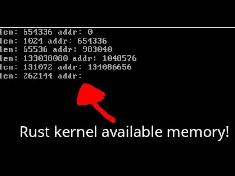 Parsing info from bootloader in rust kernel