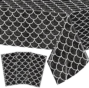 3 Pack Dragon Birthday Party Decoration Supplies Black Dragon Tablecloth Plastic Disposable Waterproof Rectangle Table Cover for Dragon Theme Party Favors Fantasy Games Party Decorations 54 x 108 Inch