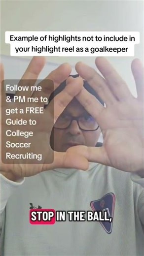 Example of highlights not to include in your highlight reel as a goalkeeper