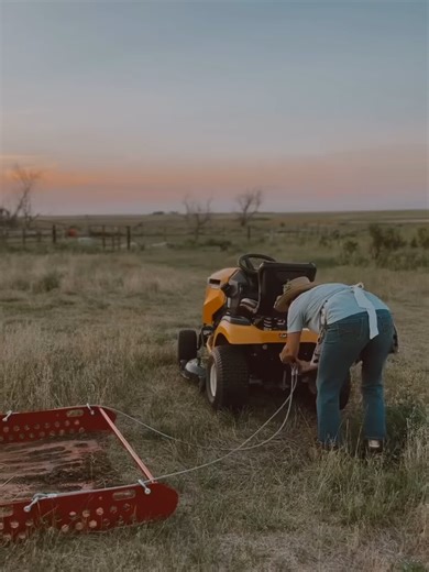 Go Grandma! Paddock Blade makes it paddock maintenance easy for all ages 👏 #fyp #farmtok #farmer #equestriantok #paddockcleaner #farmlife #paddockblade #farmgirl