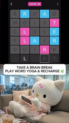 Take a 3-minute brain break → play Word Yoga.