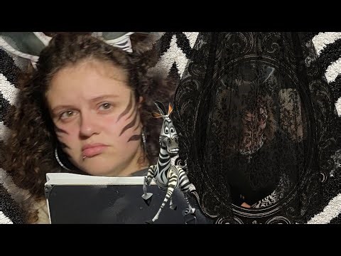grwm: i was a zebra for halloween