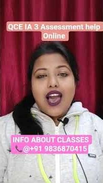 QCE IA3 Assessment Help Online | Smart Academic Guidance for High Scores #QCE #IA3 #Students