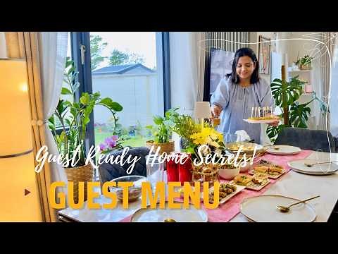 Indian Guest Menu + Home Prep Routine | Stress Free Hosting Tips & Easy Indian Party Menu
