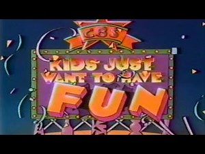 CBS "Kids Just Want To Have Fun" Charlie Brown promo (1985)