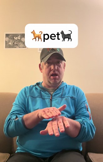 ASL sign for pet / Learn ASL #pet #ASL #deaf